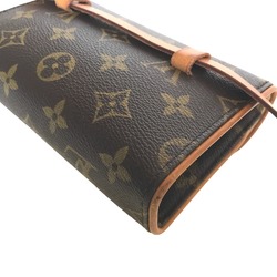 LOUIS VUITTON Louis Vuitton Pochette Florentine Crossbody Waist Bag Women's Monogram Canvas Brown M51855