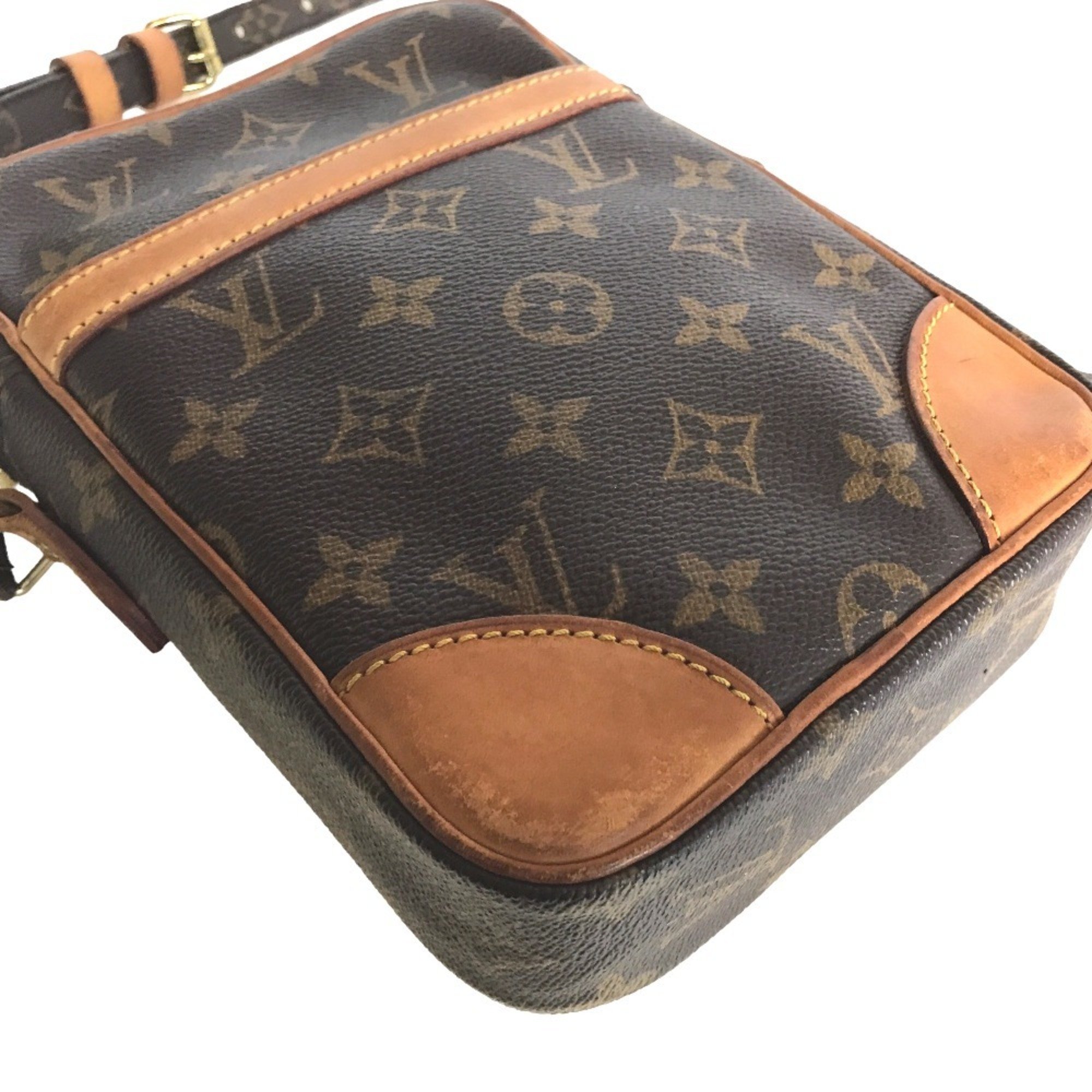 LOUIS VUITTON Louis Vuitton Danube Sling Bag Shoulder Women's Monogram Canvas Brown M45266