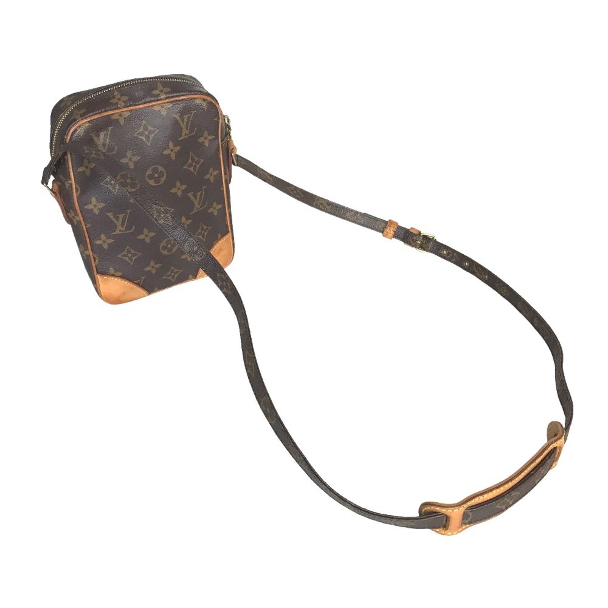 LOUIS VUITTON Louis Vuitton Danube Sling Bag Shoulder Women's Monogram Canvas Brown M45266