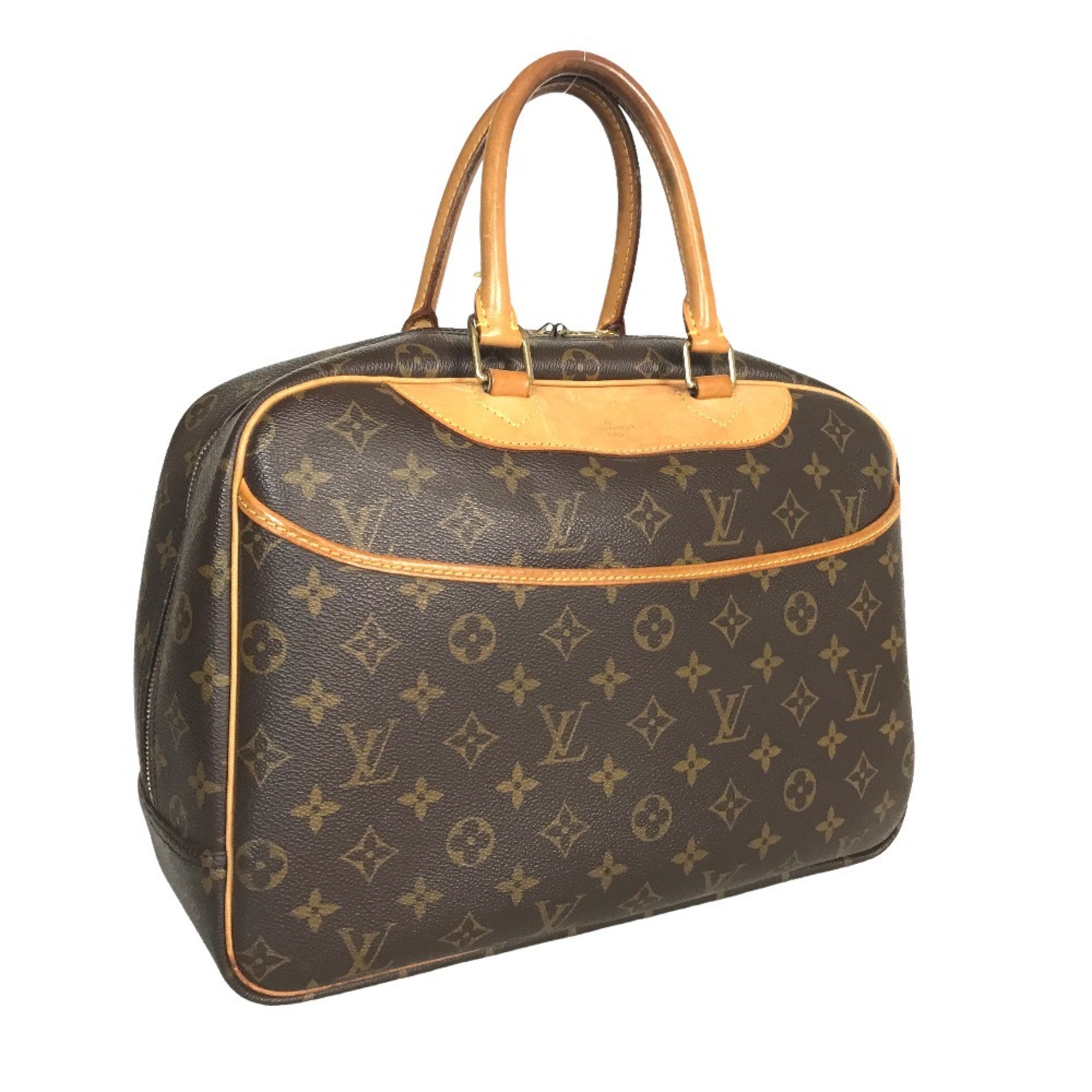 LOUIS VUITTON Deauville Tote Bag Handbag Women's Monogram Canvas Brown M47270