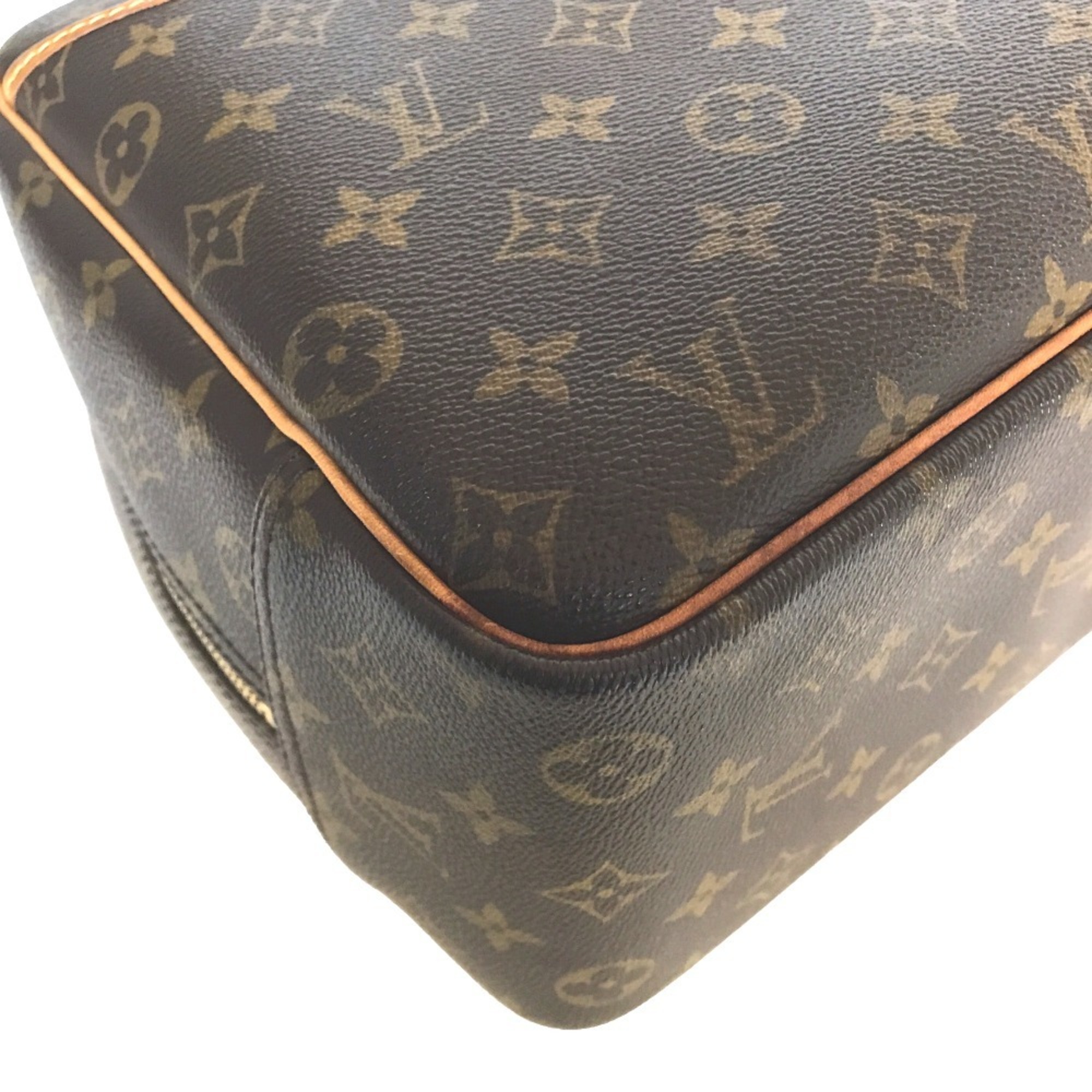 LOUIS VUITTON Deauville Tote Bag Handbag Women's Monogram Canvas Brown M47270