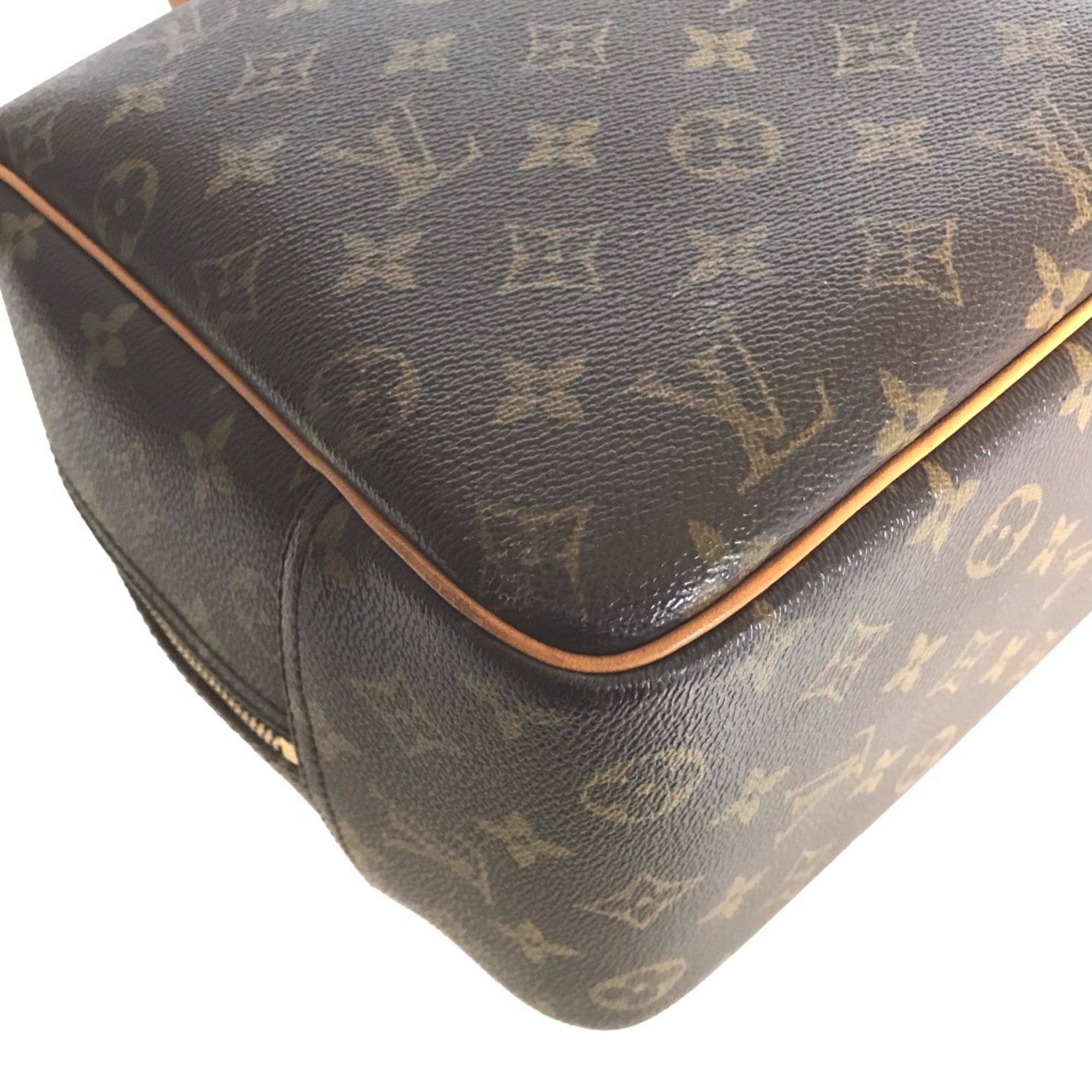 LOUIS VUITTON Deauville Tote Bag Handbag Women's Monogram Canvas Brown M47270