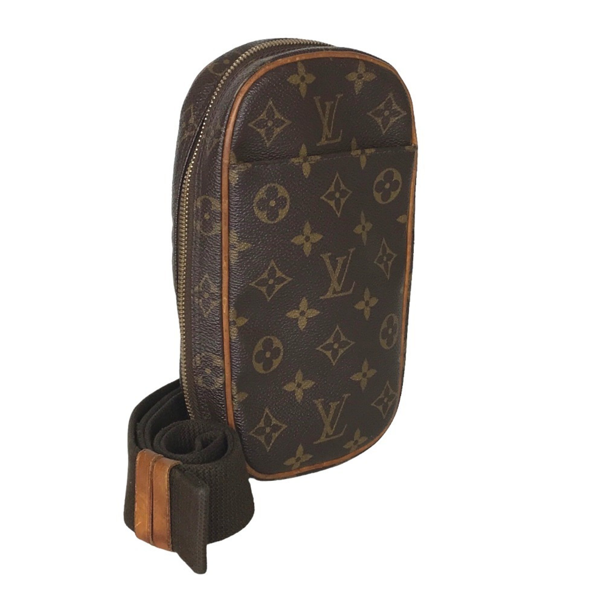 LOUIS VUITTON Louis Vuitton Pochette Ganjou Crossbody Bag Men's Monogram Canvas Brown M51870