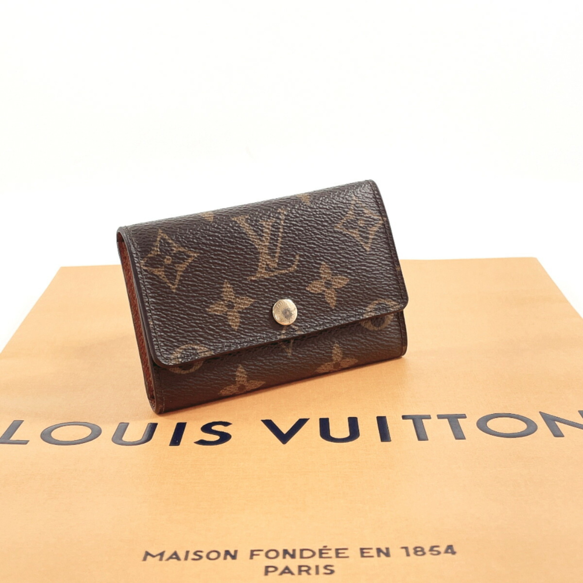 LOUIS VUITTON Louis Vuitton Multicle 6 M62630 Key Case Monogram Canvas Brown Women's