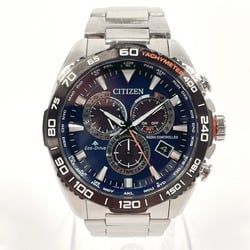 CITIZEN Promaster Eco-Drive E660-R010514 Watch Stainless Steel/Stainless Steel Silver Solar Navy Dial Men's