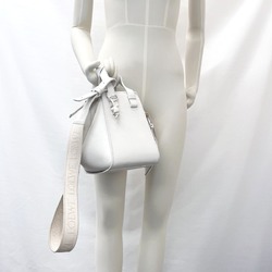 LOEWE Hammock Compact Monochrome Collection A538H13X07 Handbag Leather White Women's