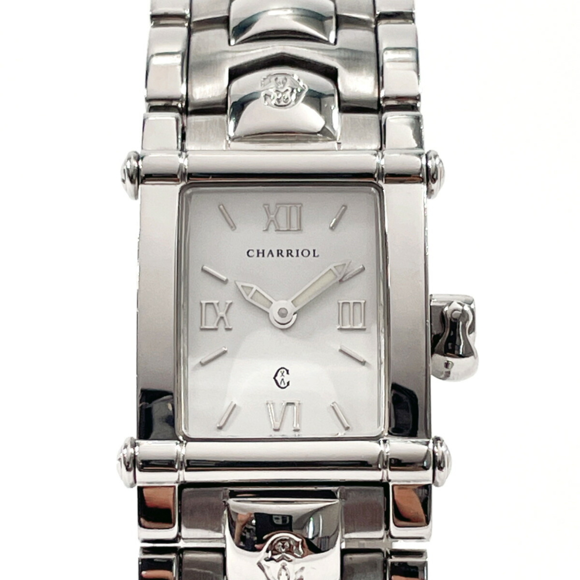 PHILIPPE CHARRIOL Philippe Charriol Columbus CCSTRM Watch Stainless Steel/Stainless Steel Silver Quartz White Dial Ladies