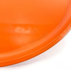 HERMES Oeuf Serie Dog Frisbee Plastic Orange Unisex