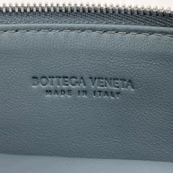 BOTTEGAVENETA Bottega Veneta Embossed Intrecciato Bill Pouch 667034 V0SQ3 1242 Leather Grey Unisex