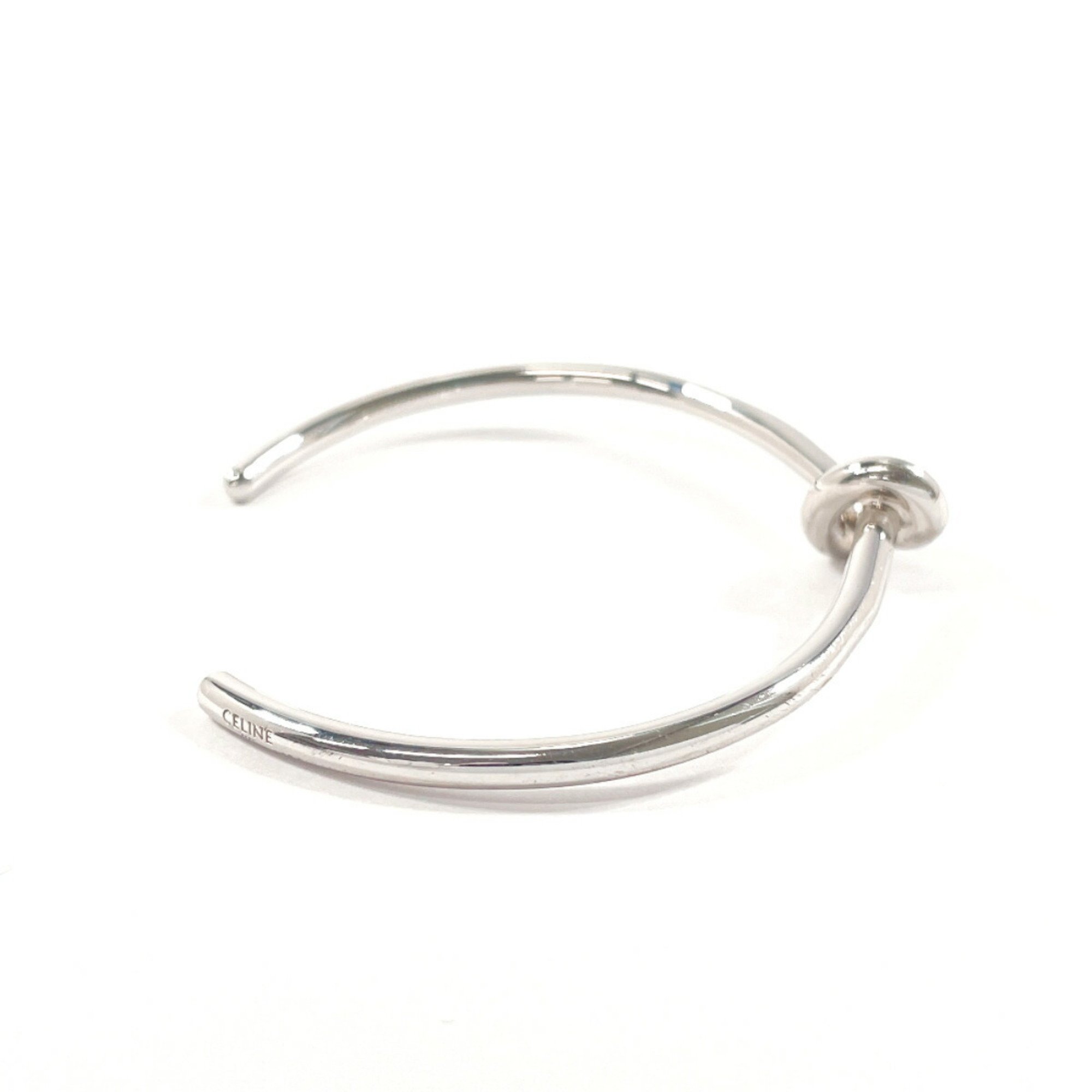 CELINE Knot Extra Thin Bracelet 46P466BRA Metal Silver Women's