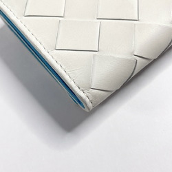 BOTTEGAVENETA Bottega Veneta Intrecciato 635561 Tri-fold Wallet Leather White Women's