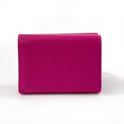 BALENCIAGA Neo Classic 640107/5616 Tri-fold Wallet Leather Pink Women's
