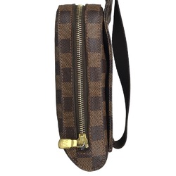 LOUIS VUITTON Louis Vuitton Geronimos Crossbody Bag Men's Damier Canvas Brown N51994