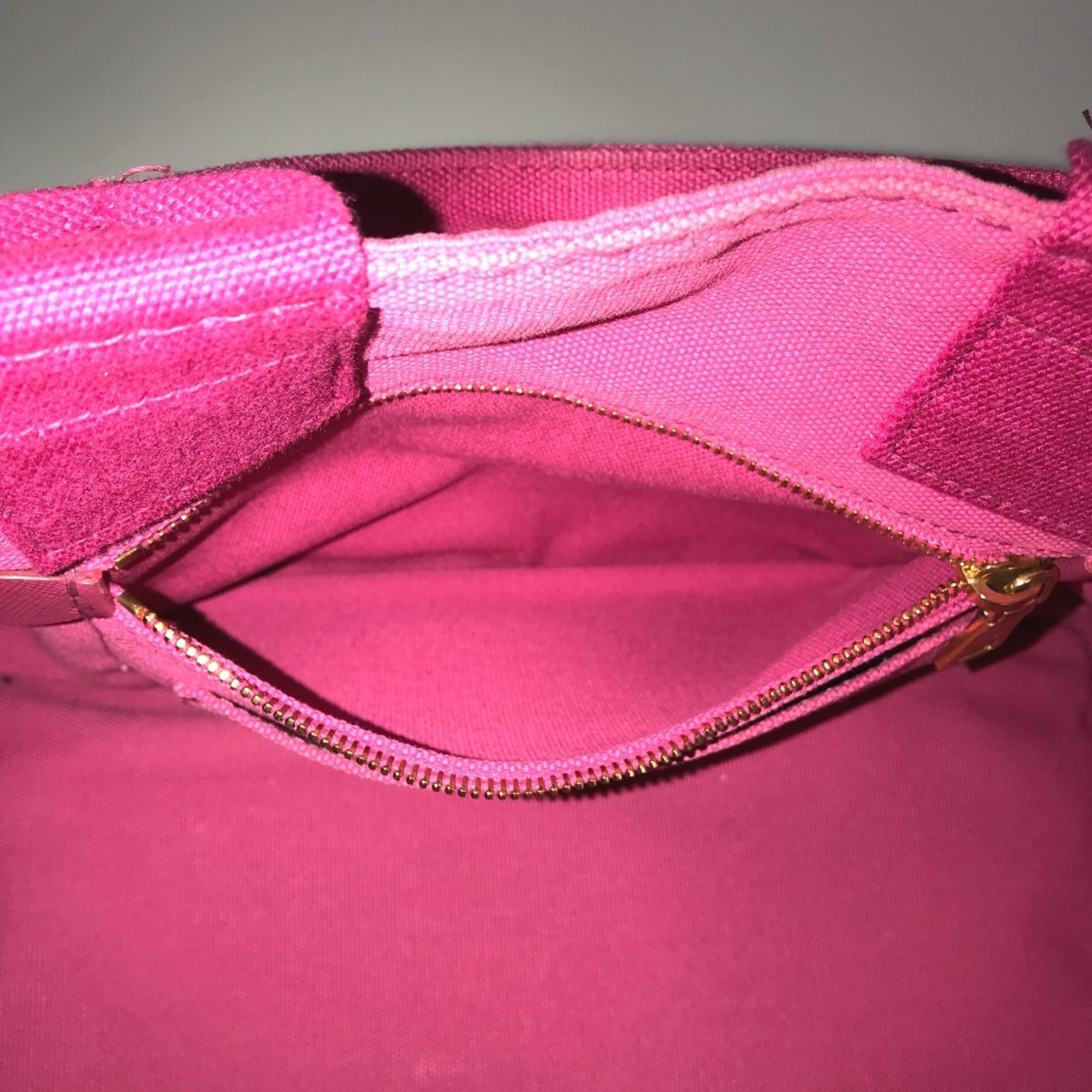 PRADA Prada Canapa Handbag Tote Bag Women's Canvas Pink B1877G