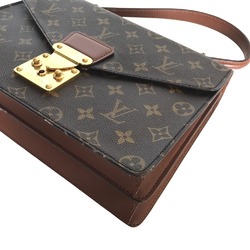 LOUIS VUITTON Louis Vuitton Monceau Handbag Bag Men's Monogram Canvas Brown M51185