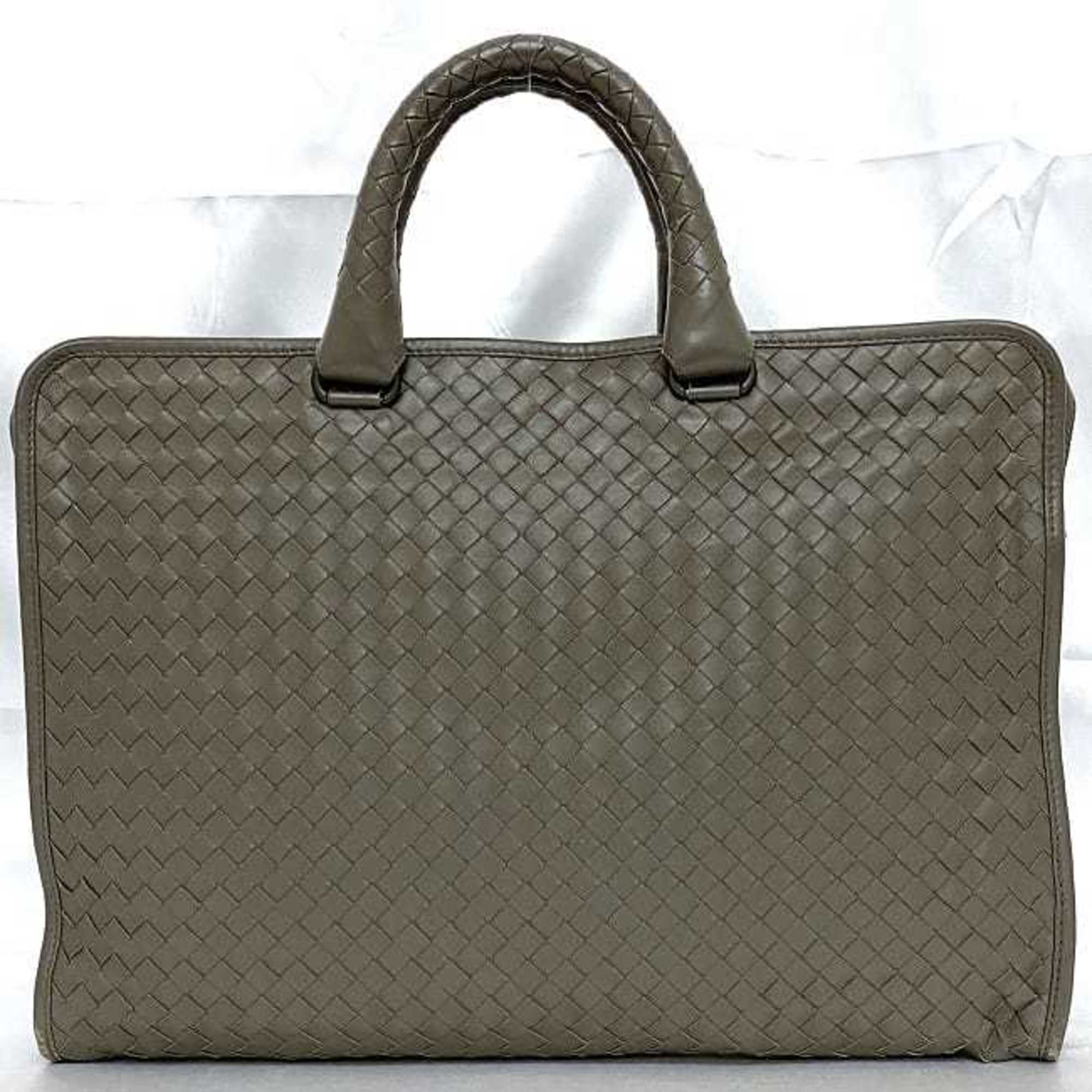 Bottega Veneta bag grey intrecciato ec-20501 leather BOTTEGA VENETA men's women's retro a4