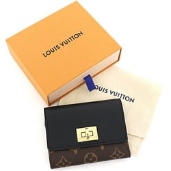 Louis Vuitton LOUIS VUITTON Portefeuille Victorine Tri-fold Wallet M82640 Brown Black