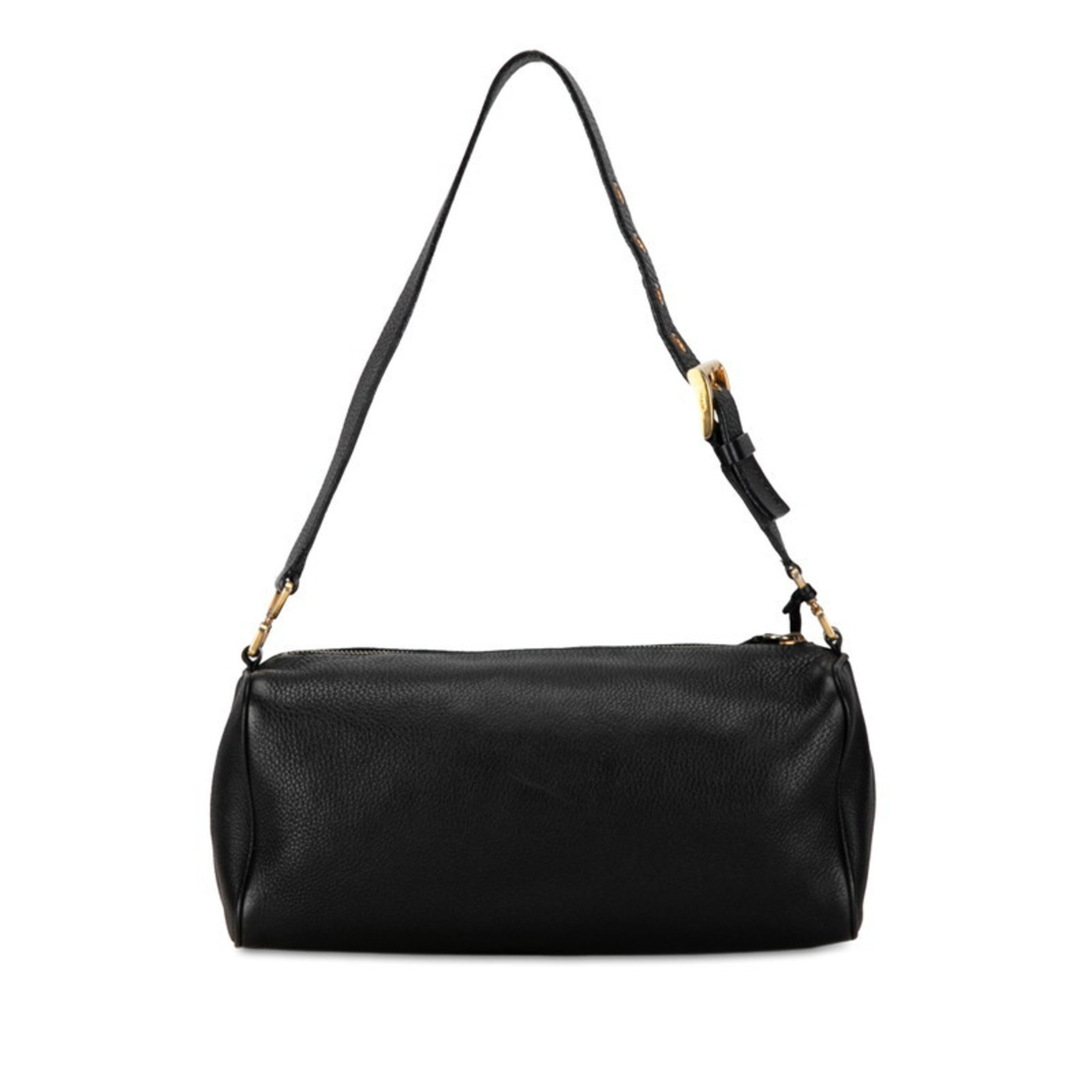 Prada handbag bag black leather women's PRADA