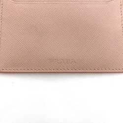Prada Card Case Pink ec-20578 Credit Holder Saffiano Leather PRADA Women's Compact