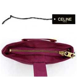 Celine Circle Pouch Pink ec-20505 Nylon CELINE Women's Compact Retro