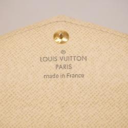 Louis Vuitton Long Wallet Damier Azur Portefeuille Sarah N63208 White Men's Women's