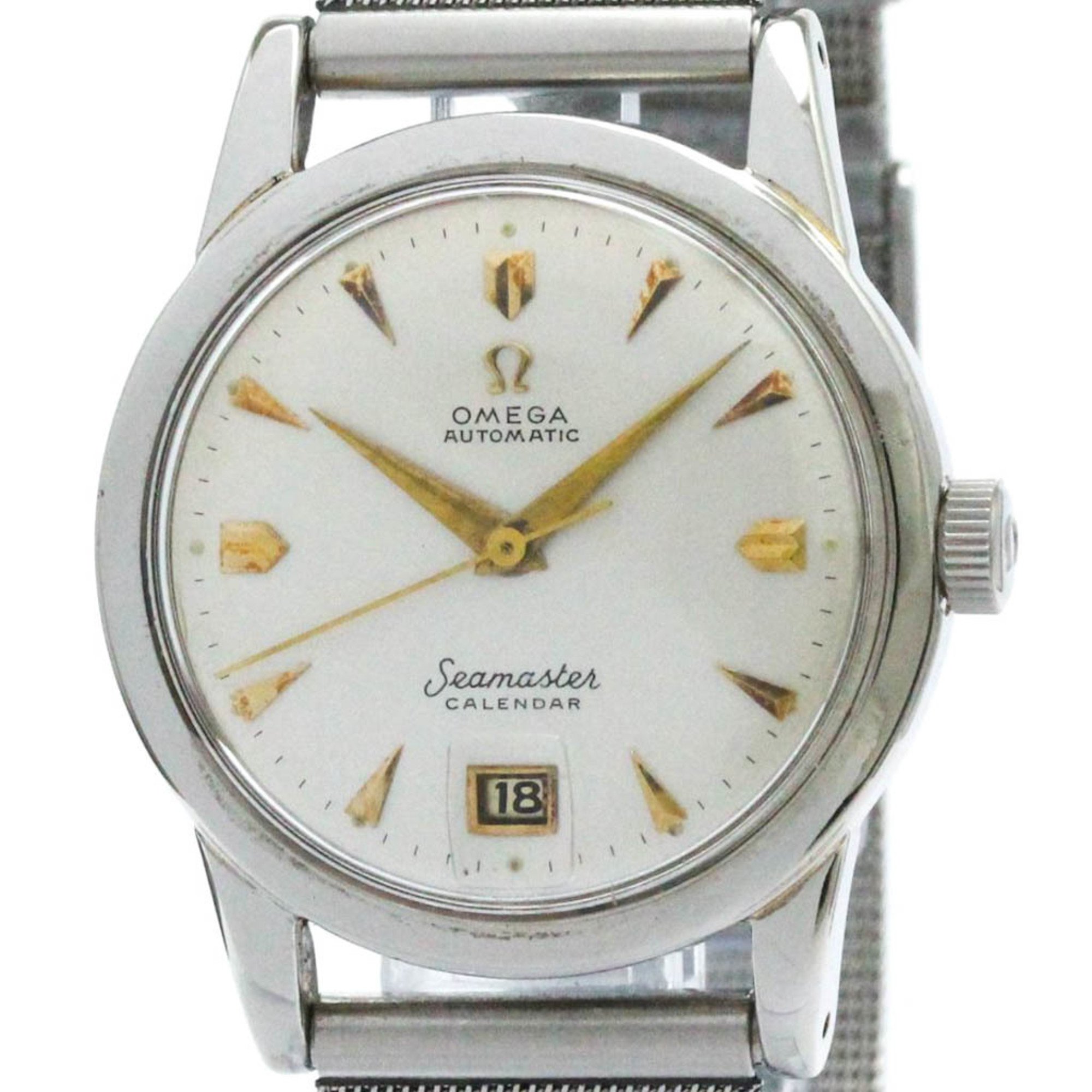 Vintage OMEGA Seamaster Calendar Cal 355 Steel Automatic Watch 2577 BF568479