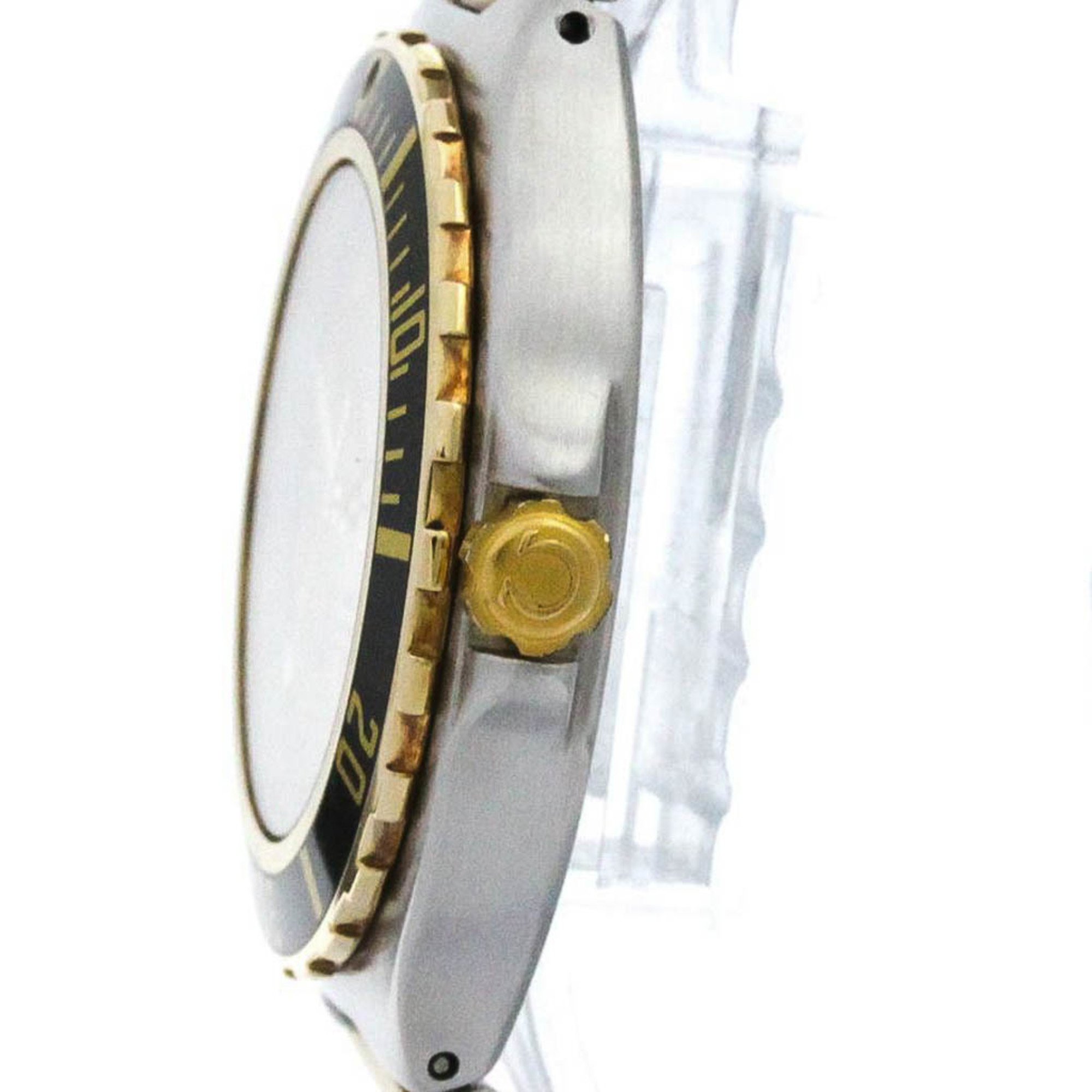 Polished OMEGA Seamaster Professional 18K Gold Steel Watch 396.1042 BF573278
