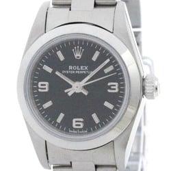 Polished ROLEX Oyster Perpetual 76080 Y Serial Automatic Ladies Watch BF573208