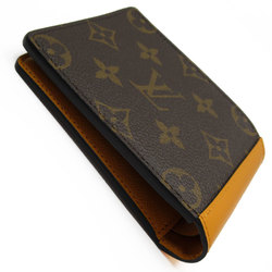 Louis Vuitton LOUIS VUITTON Wallet Monogram Macassar Portefeuille Multiple Brown Orange Men's w0485j
