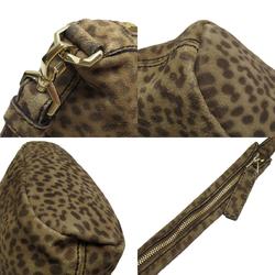 Givenchy Handbag Shoulder Bag Nightingale Micro Suede Brown Gold Women's w0506f