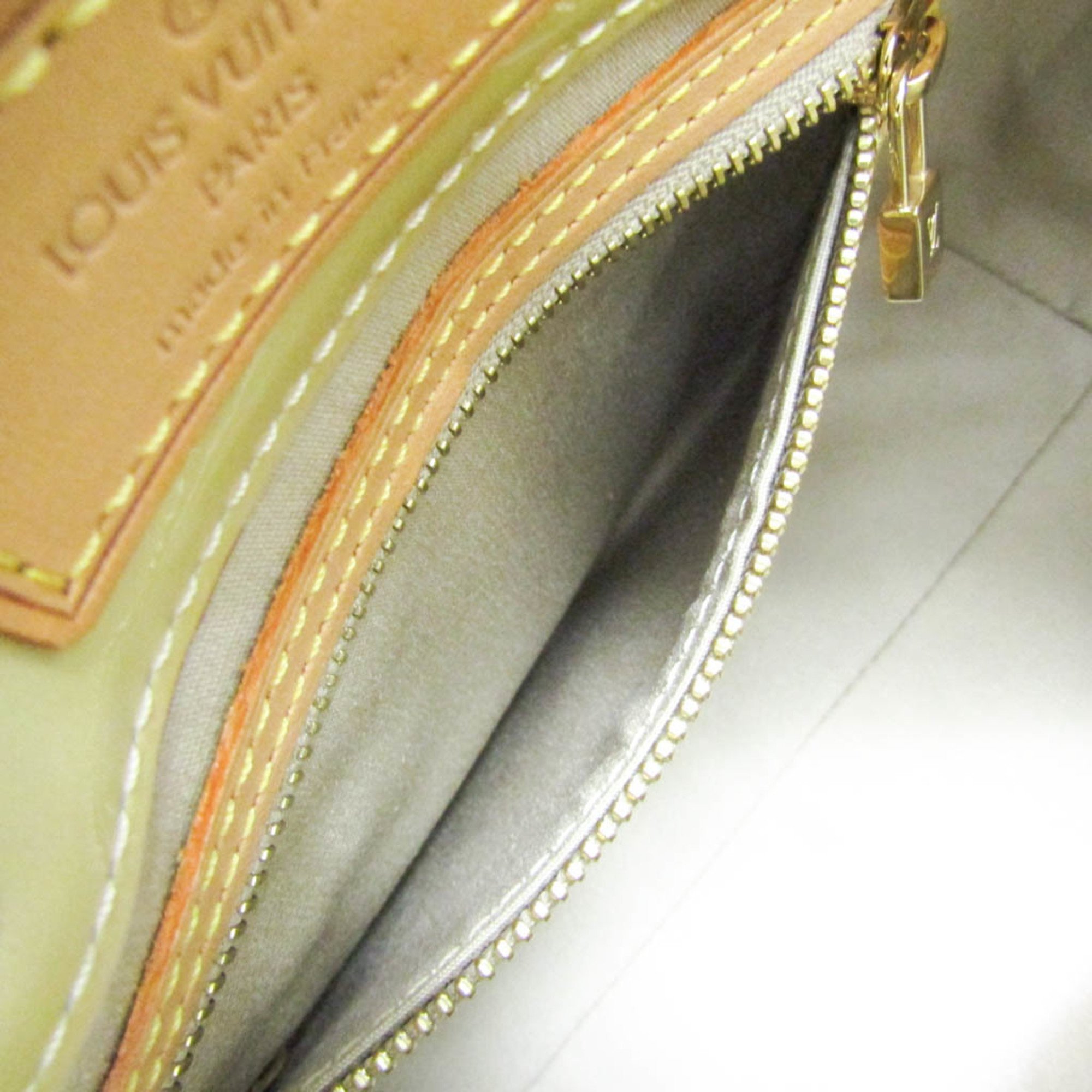 Louis Vuitton Monogram Vernis Reade PM M91144 Women's Handbag Soft Beige