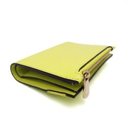 Salvatore Ferragamo VARA BOW JP-22 E009 Women's Leather Middle Wallet (bi-fold) Yellow