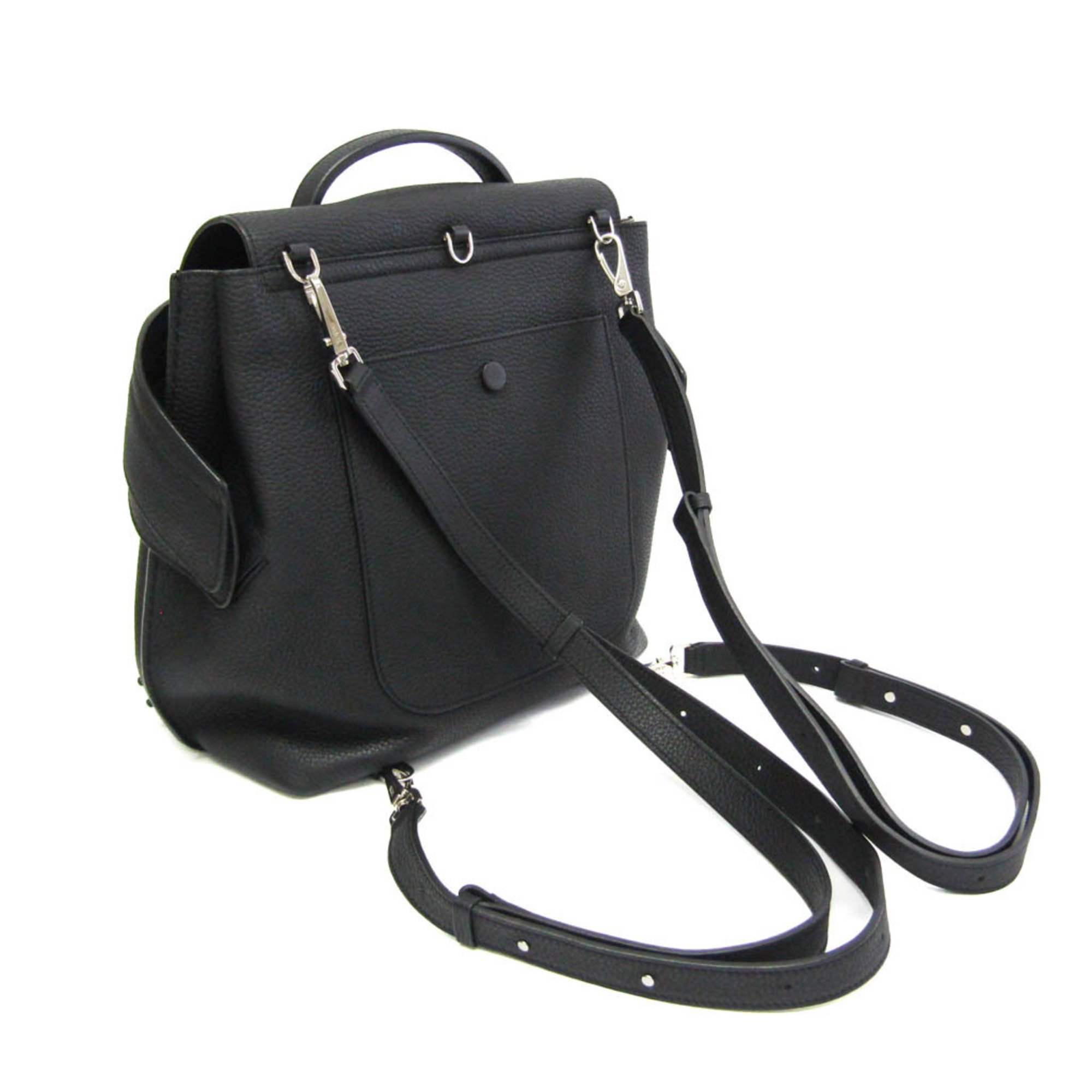 Tod's Wave Women's Leather Backpack,Shoulder Bag Black