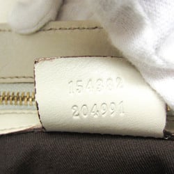 Gucci Guccissima 154382 Women's Leather Handbag Light Beige,Off-white