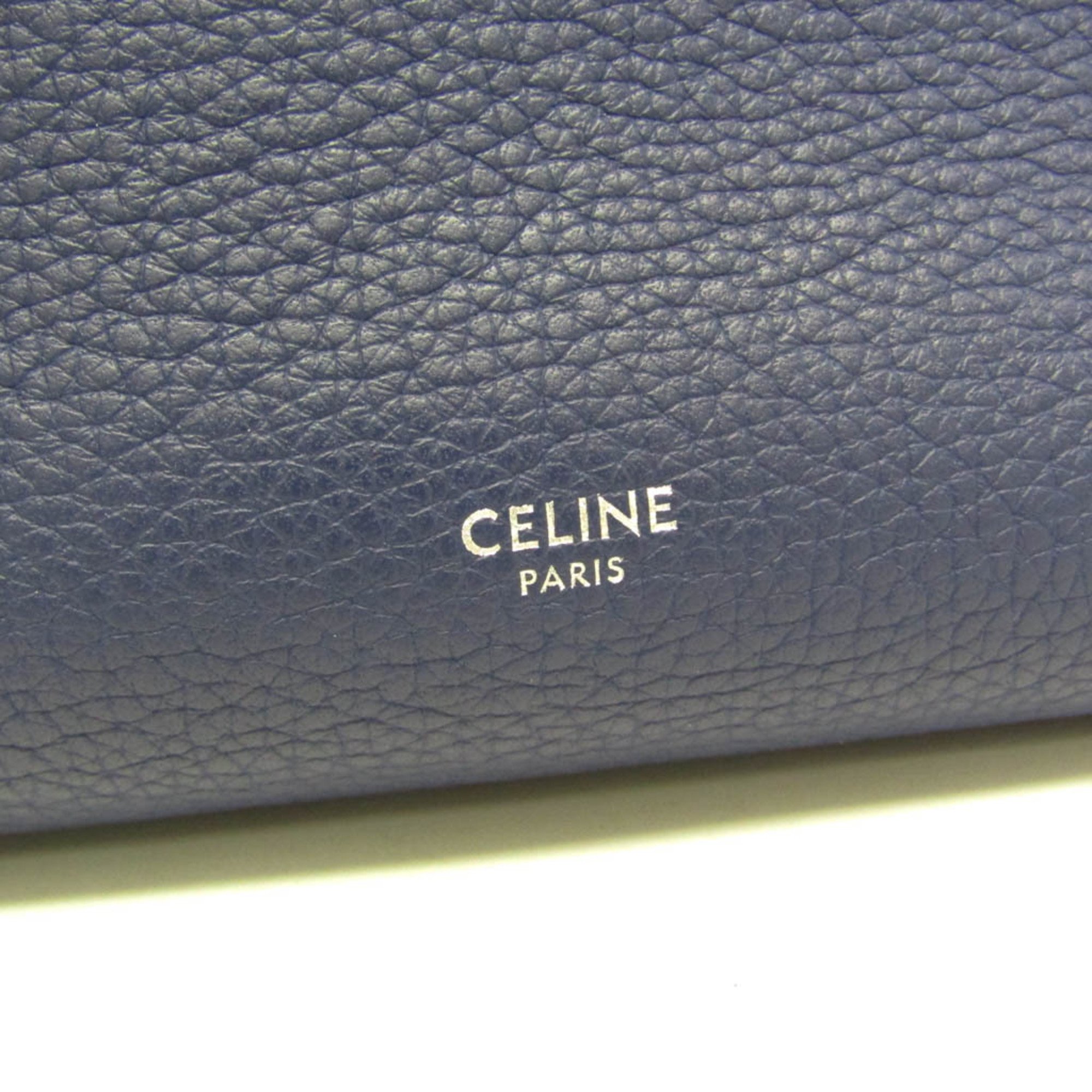 Celine Big Bag Small 183313 Women's Leather Handbag,Shoulder Bag Navy