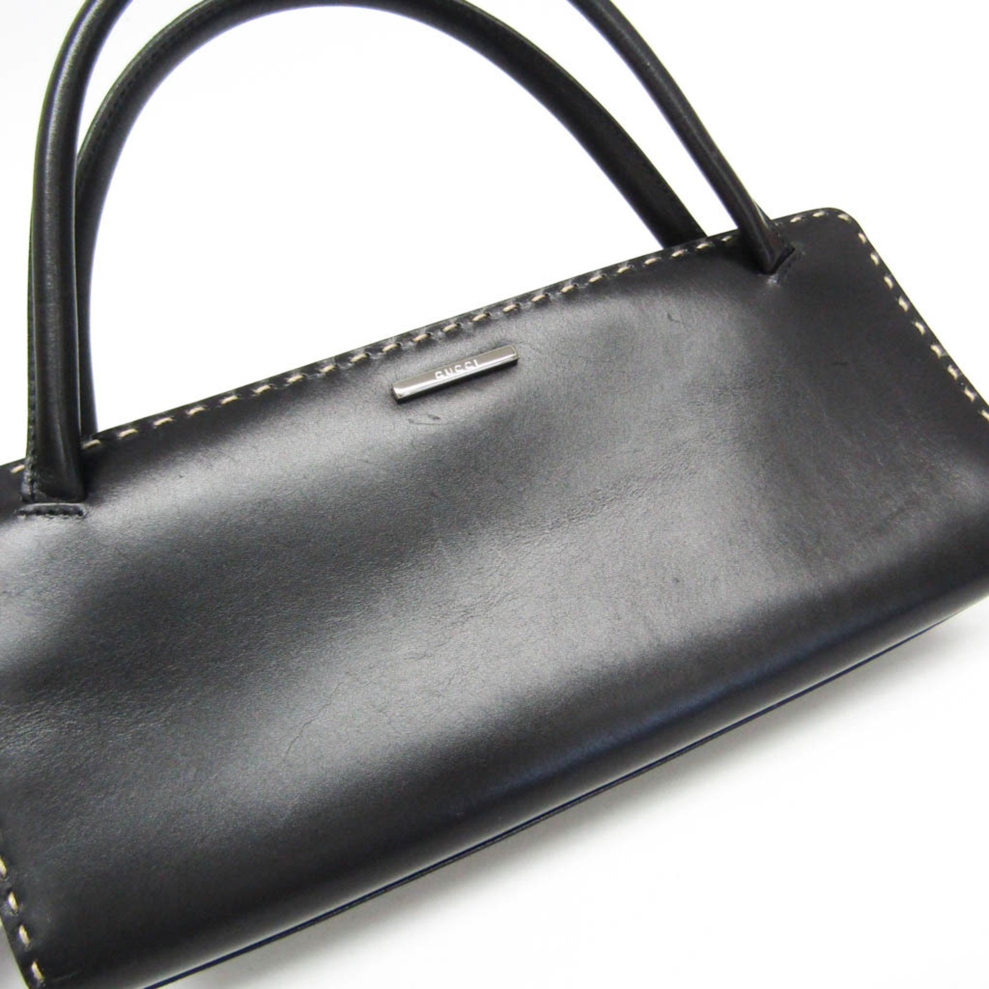 Gucci 005 0847 Women's Leather Handbag Black
