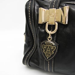 Gucci DUCHESSA 181487 Women's Leather Boston Bag,Handbag Black