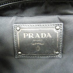 Prada 1BG521 Women's Leather,Nylon Handbag,Shoulder Bag Black,Navy