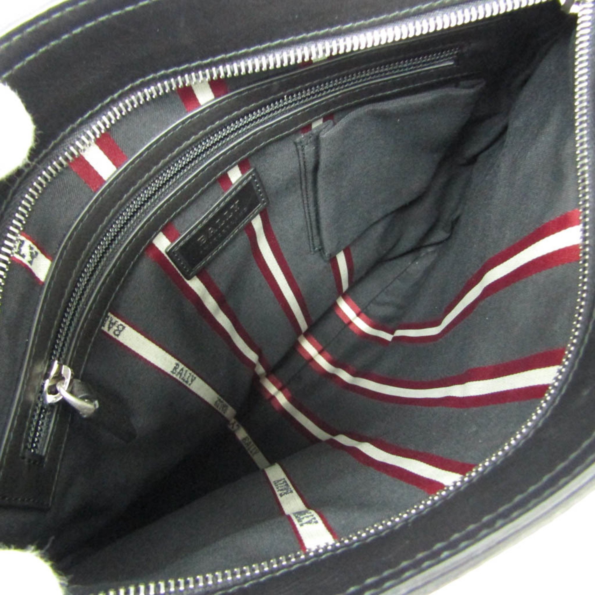 Bally TAISTEN-MD Men's Leather Shoulder Bag Black