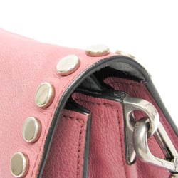 Prada Ethiquette 1BD082 Women's Leather Shoulder Bag Dusty Pink