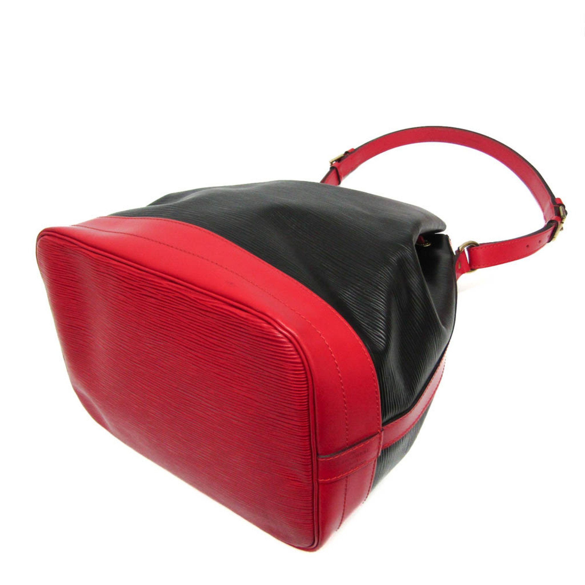 Louis Vuitton Epi Noe M44017 Women's Shoulder Bag Bicolor,Castilian Red,Noir