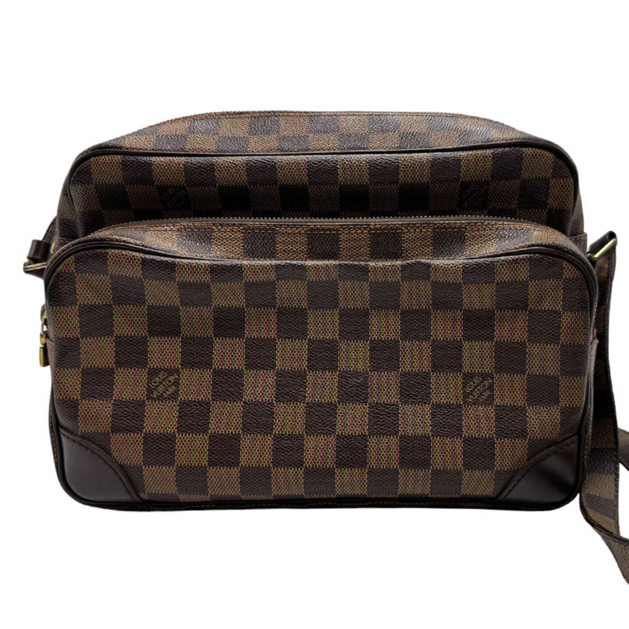 Louis Vuitton Shoulder Bag SPO Damier Nile Canvas Ebene Men's Women's N48062 z1528