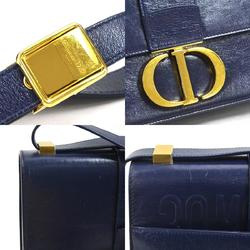 Christian Dior Shoulder Bag 30 Montaigne Leather Navy Women's a0350