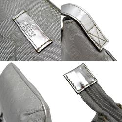 GUCCI handbag GG canvas leather silver ladies 190393 w0473f
