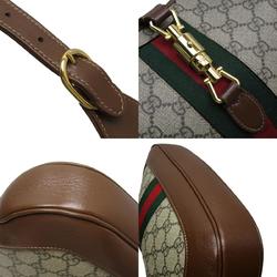 GUCCI Shoulder Bag New Jackie Leather Beige Brown Gold Women's 636706 w0501i