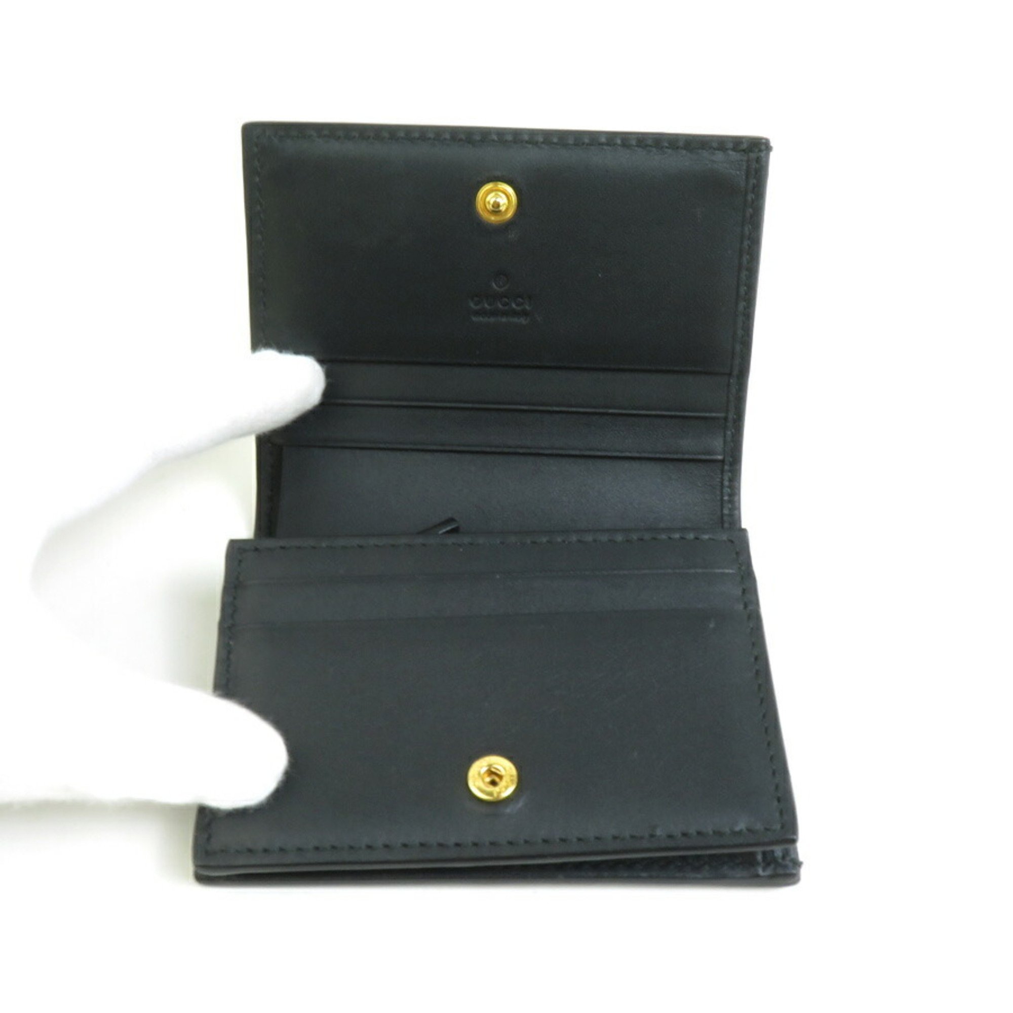 GUCCI Bi-fold Wallet GG Supreme Bee Beige Brown Gold Men's Women's 508757 e58772f