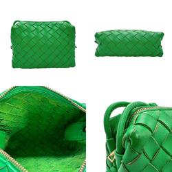 BOTTEGA VENETA Shoulder Bag Intrecciato Leather Green Women's z1553