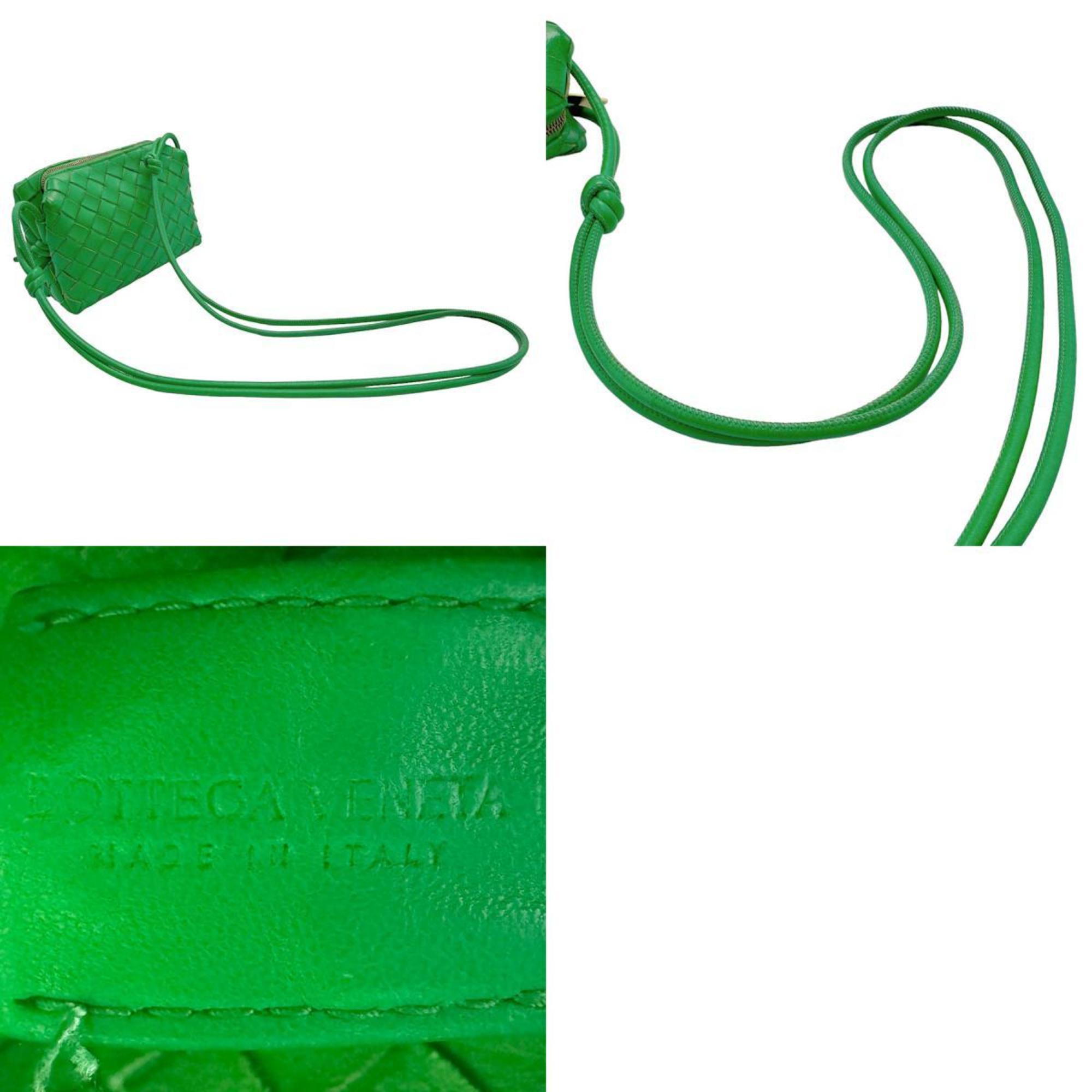 BOTTEGA VENETA Shoulder Bag Intrecciato Leather Green Women's z1553