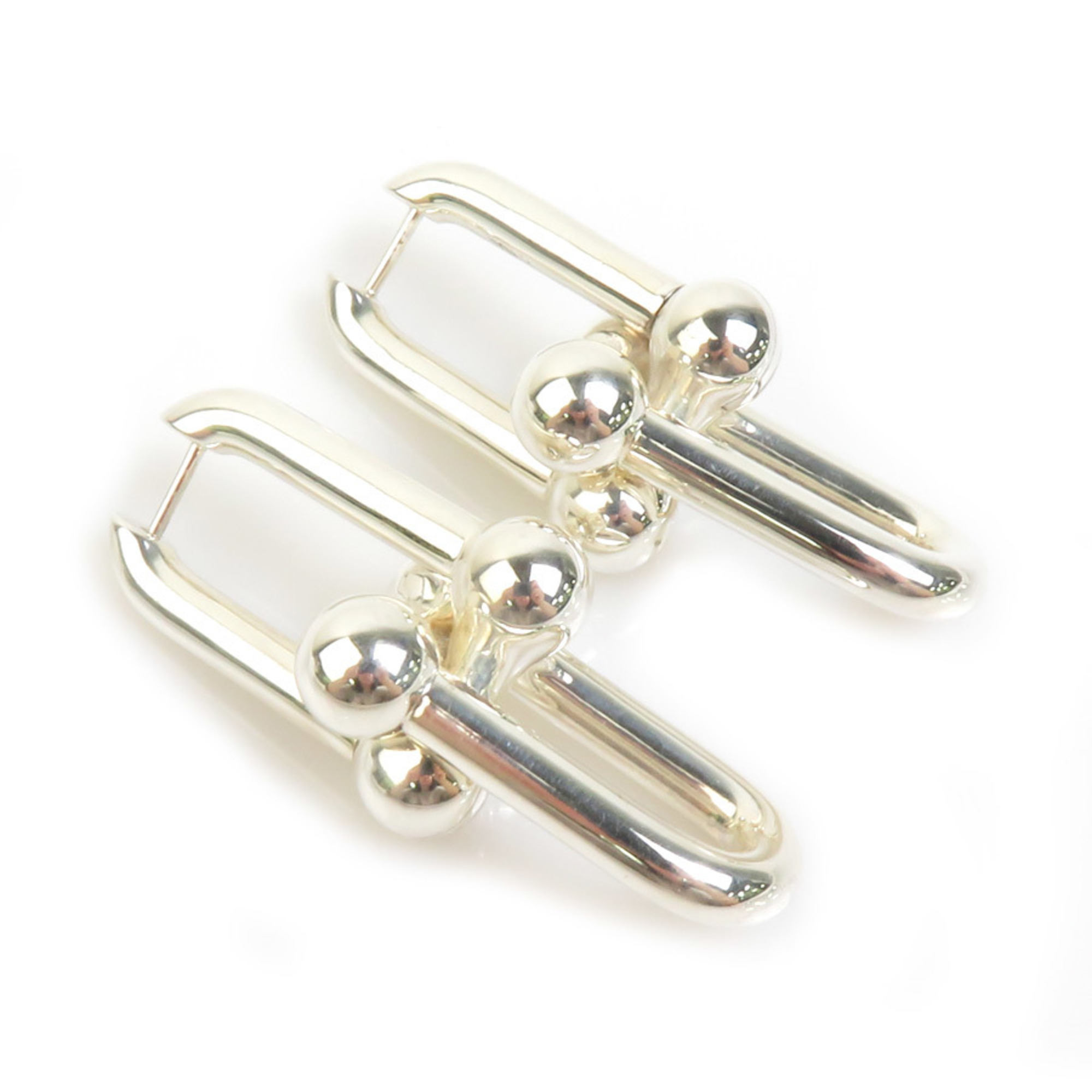Tiffany & Co. Earrings Hardware Link Silver 925 Women's 99929i