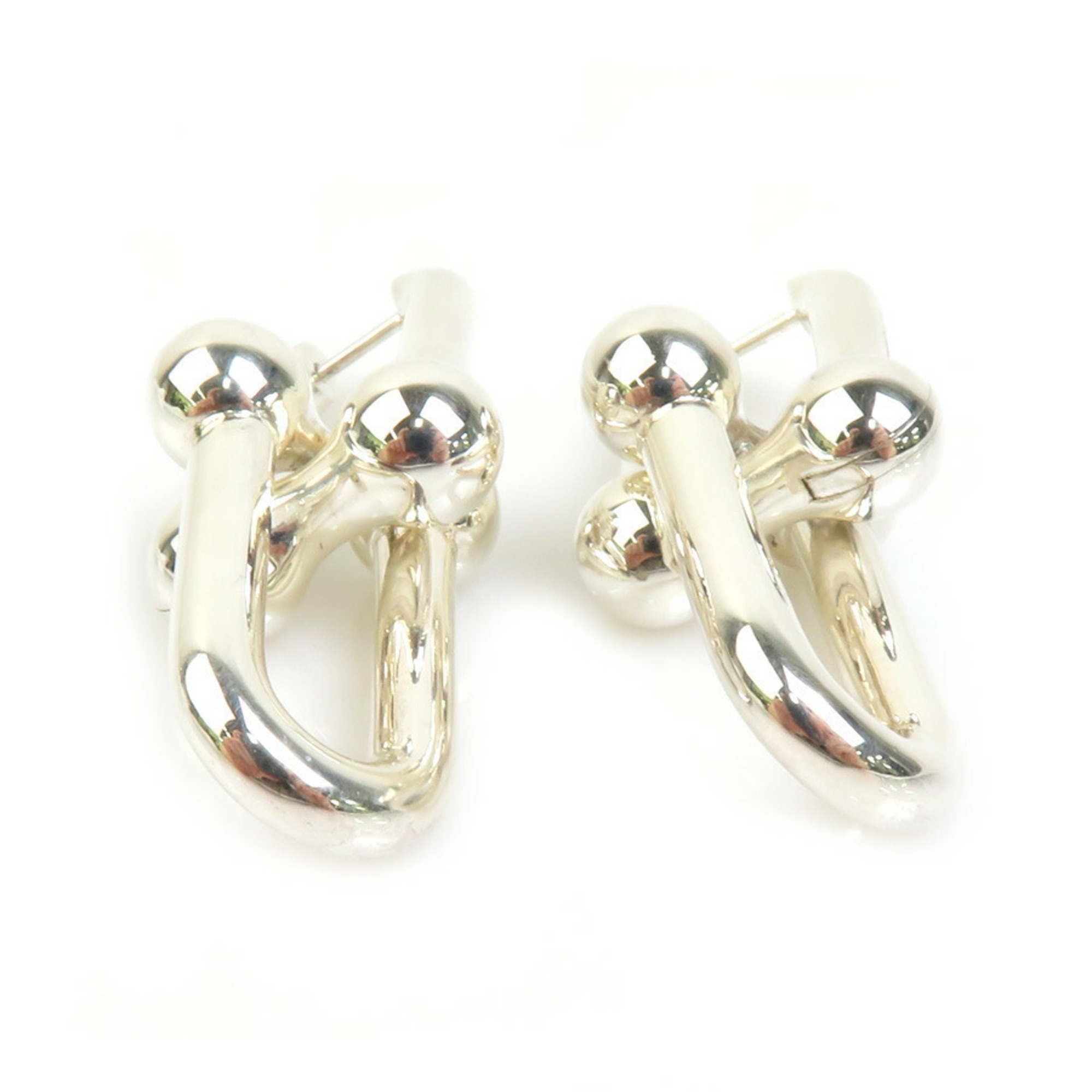 Tiffany & Co. Earrings Hardware Link Silver 925 Women's 99929i